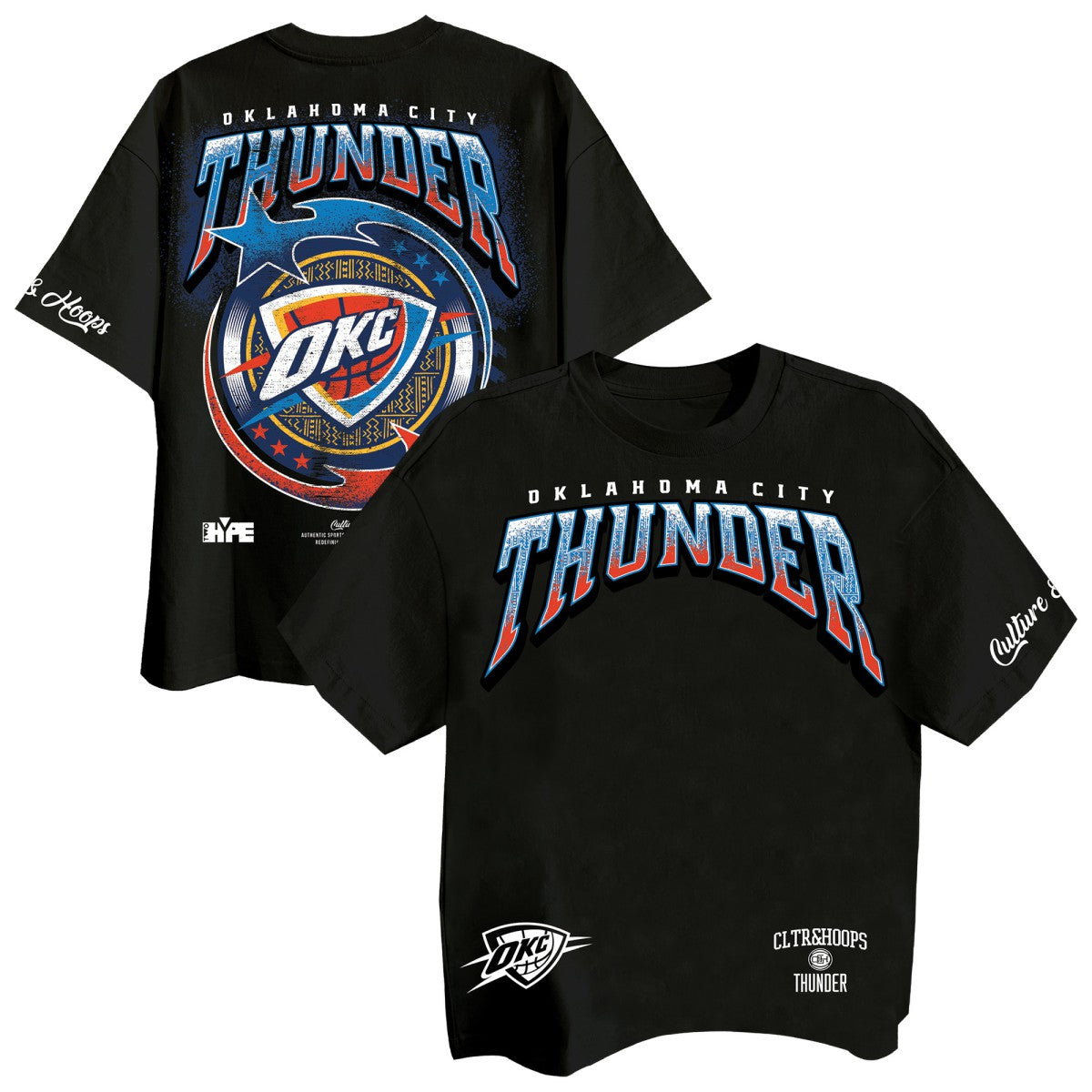 Oklahoma City Thunder Two Hype Drip & Dime Collection Premium T-Shirt Black