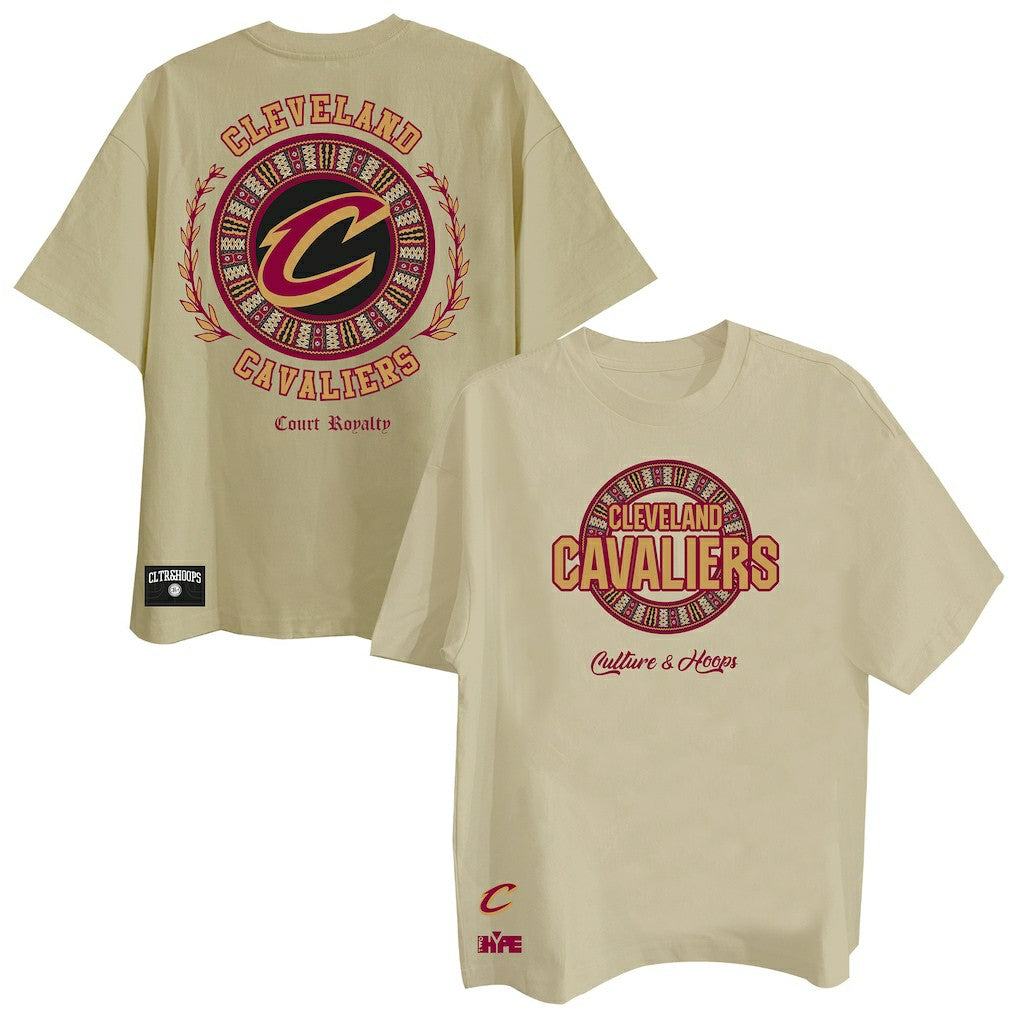Cleveland Cavaliers Two Hype Worldwide Collection Premium T-Shirt Khaki