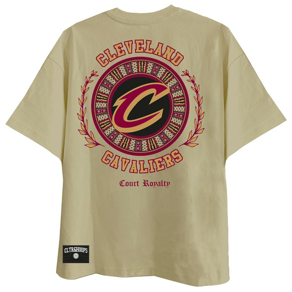 Cleveland Cavaliers Two Hype Worldwide Collection Premium T-Shirt Khaki
