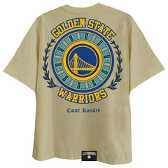 Golden State Warriors Two Hype Worldwide Collection Premium T-Shirt Khaki