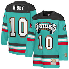 Mitchell & Ness Mike Bibby Memphis Grizzlies Youth Maxxed Out 2.0 Fashion Hockey Jersey Turquoise