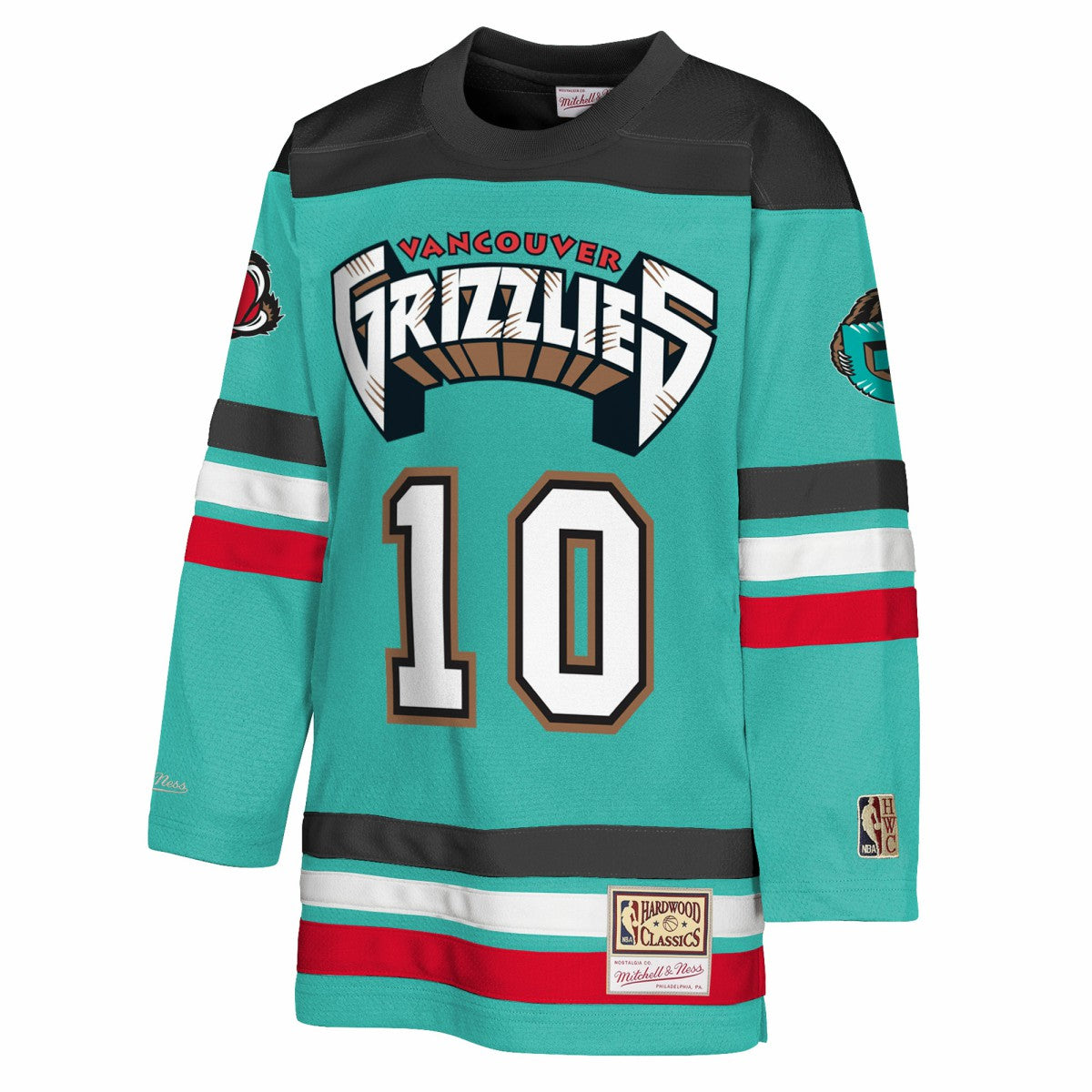 Mitchell & Ness Mike Bibby Memphis Grizzlies Youth Maxxed Out 2.0 Fashion Hockey Jersey Turquoise