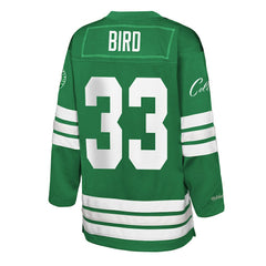 Mitchell & Ness Larry Bird Boston Celtics Youth Maxxed Out 2.0 Fashion Hockey Jersey Kelly Green