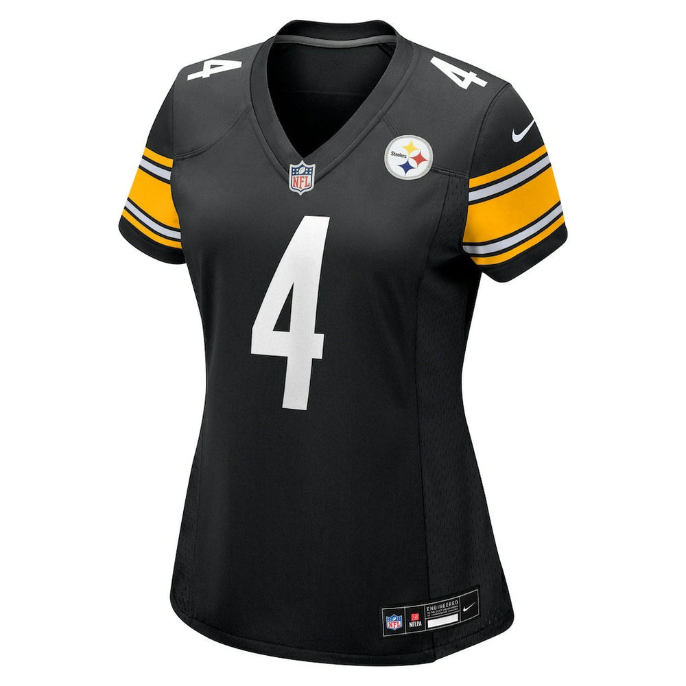 DK Metcalf Pittsburgh Steelers Women's Team Game Jersey - Black - Nike
