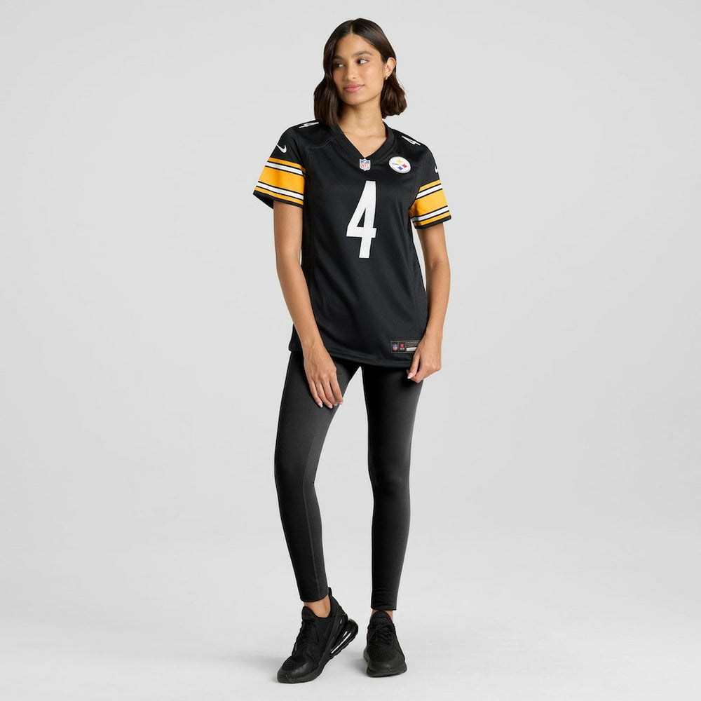 DK Metcalf Pittsburgh Steelers Women's Team Game Jersey - Black - Nike