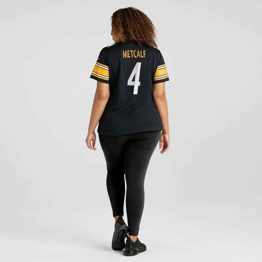 DK Metcalf Pittsburgh Steelers Women's Team Game Jersey - Black - Nike