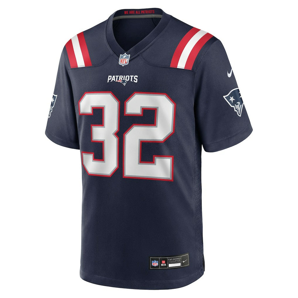TreVeyon Henderson New England Patriots 2025 NFL Draft Game Jersey - Navy - Nike