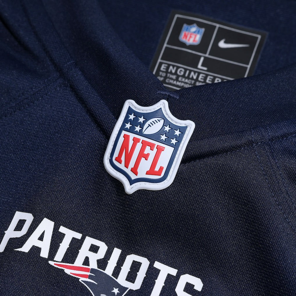 TreVeyon Henderson New England Patriots 2025 NFL Draft Game Jersey - Navy - Nike