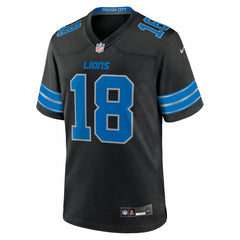 Isaac TeSlaa Detroit Lions Alternate Game Player Jersey - Black - Nike