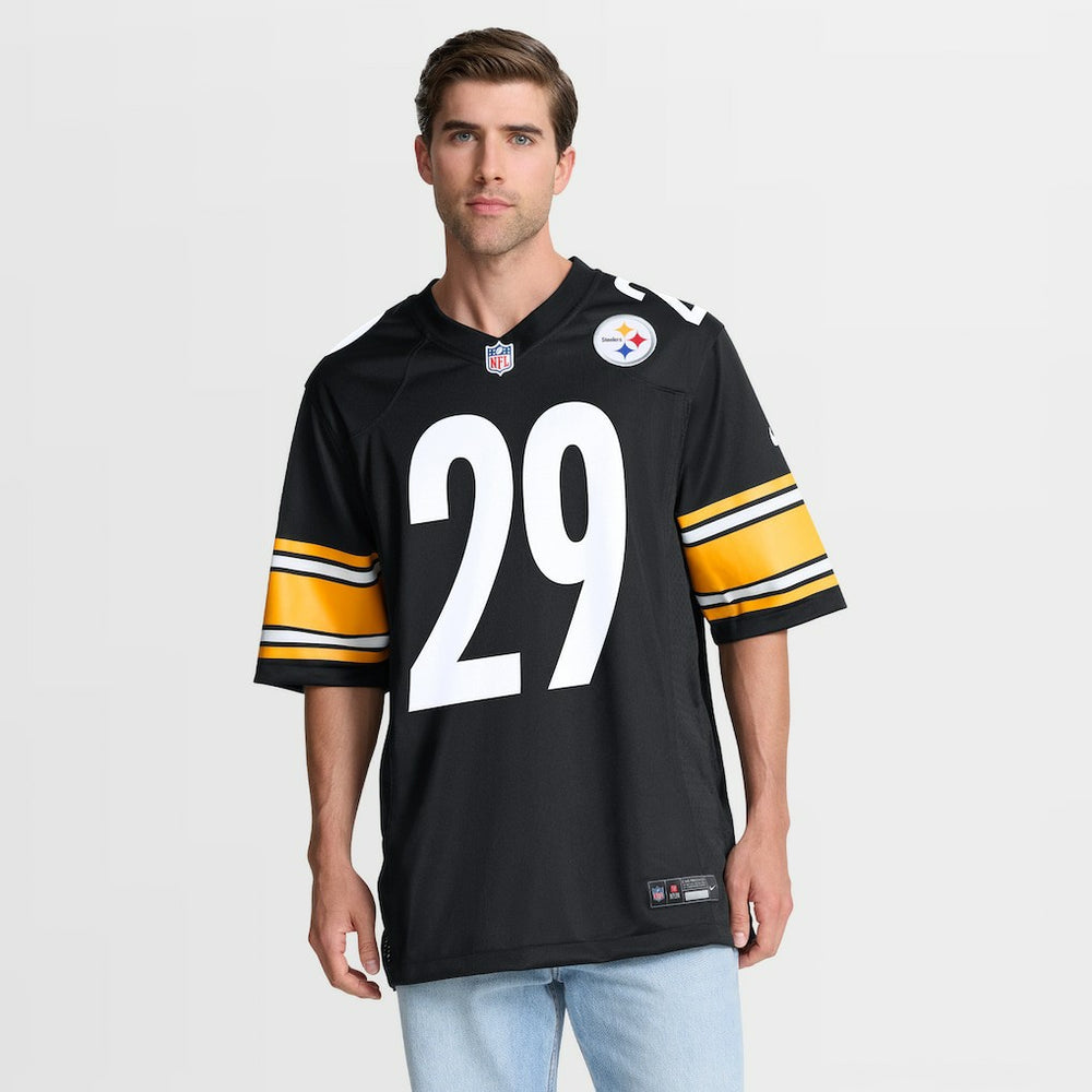 Kyle Dugger Pittsburgh Steelers Team Game Jersey - Black - Nike