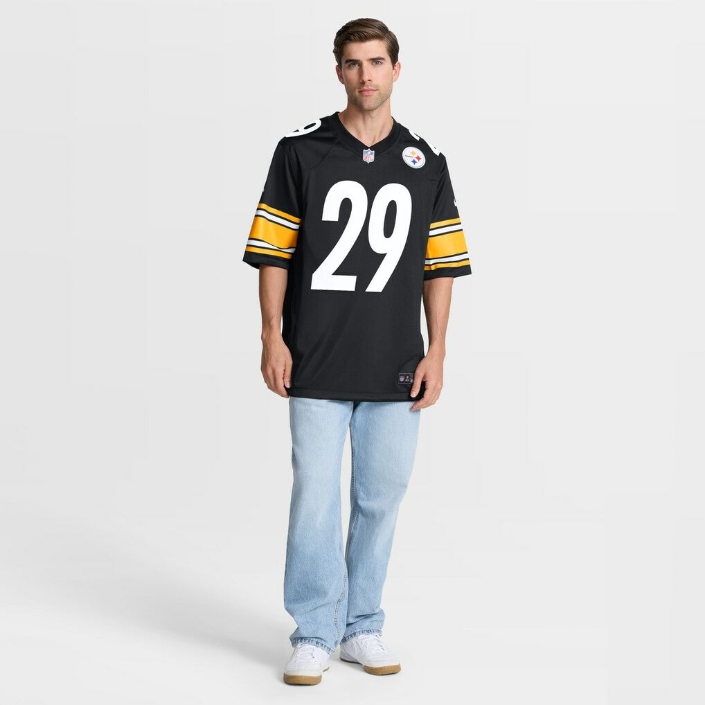 Kyle Dugger Pittsburgh Steelers Team Game Jersey - Black - Nike