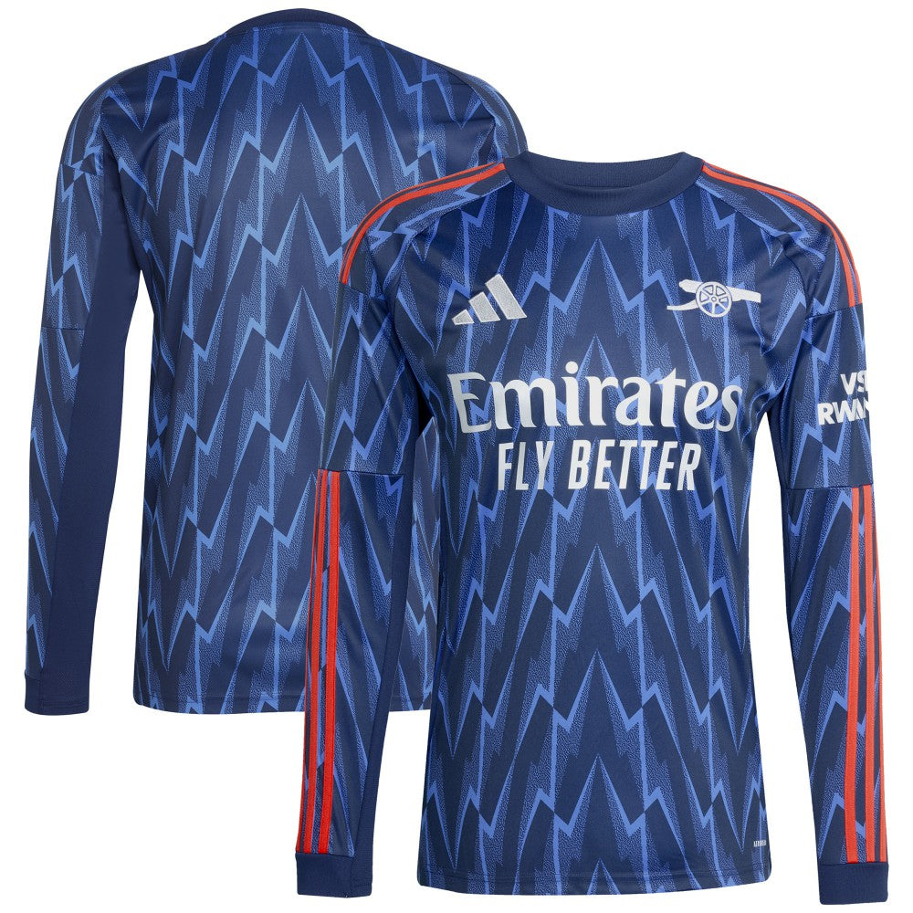 Adidas - Arsenal 2025/26 Away Replica Long Sleeve Jersey - Blue