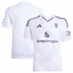 Adidas - Manchester United Youth 2025/26 Away Replica Jersey - White