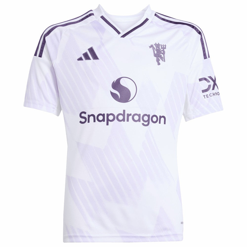 Adidas - Manchester United Youth 2025/26 Away Replica Jersey - White