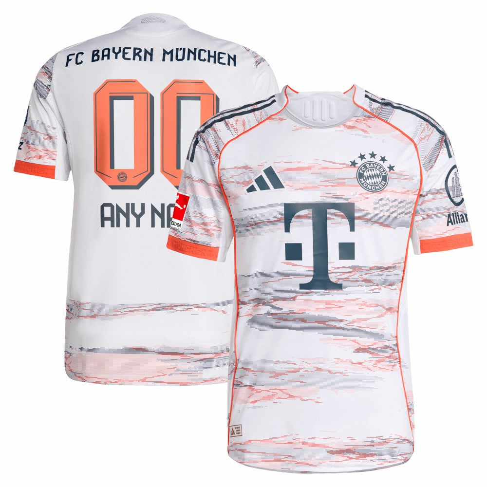 Adidas - Bayern Munich 2025/26 Away Custom Jersey - White