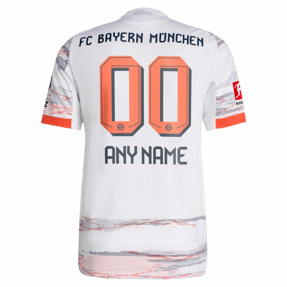 Adidas - Bayern Munich 2025/26 Away Custom Jersey - White