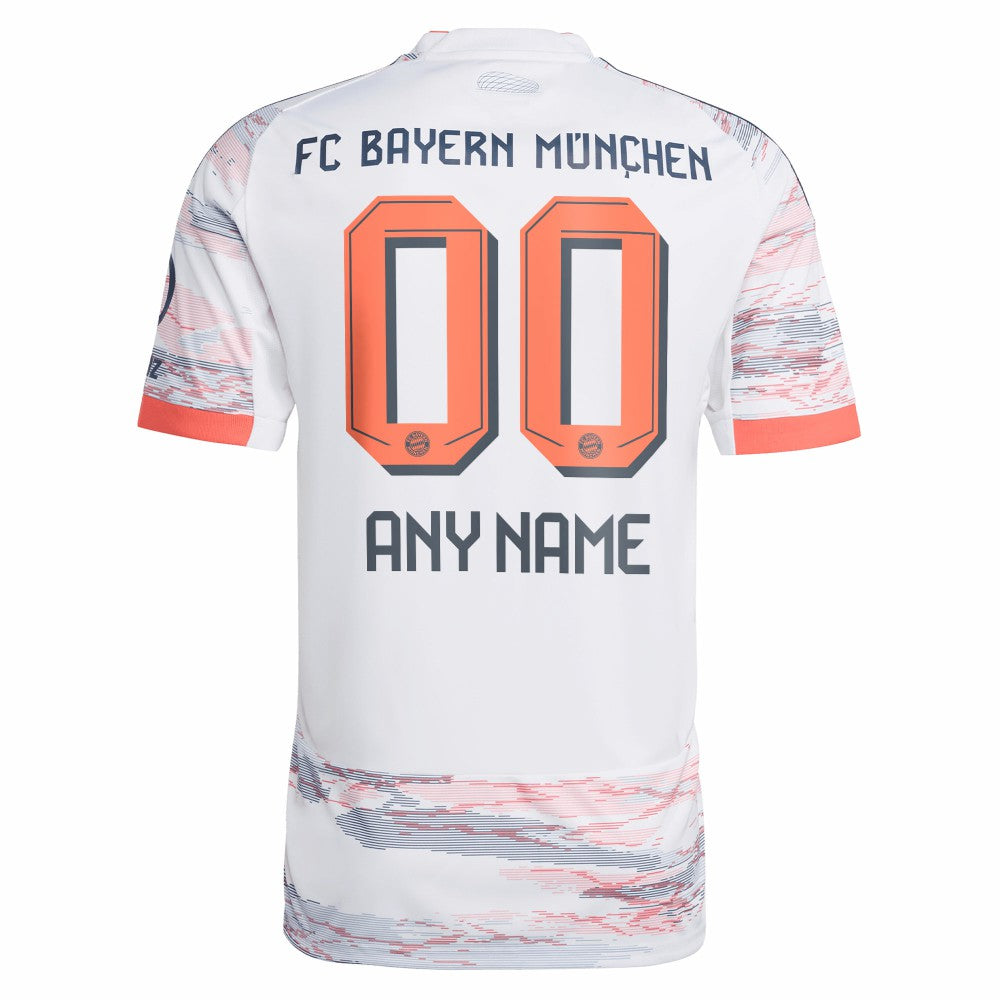 Adidas - Bayern Munich 2025/26 Away Replica Custom Jersey - White