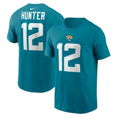 Travis Hunter Jacksonville Jaguars Name & Number T-Shirt - Teal - Nike