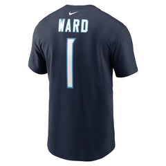 Cameron Ward Tennessee Titans Name & Number T-Shirt - Navy - Nike