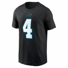 Tetairoa McMillan Carolina Panthers Name & Number T-Shirt - Black - Nike