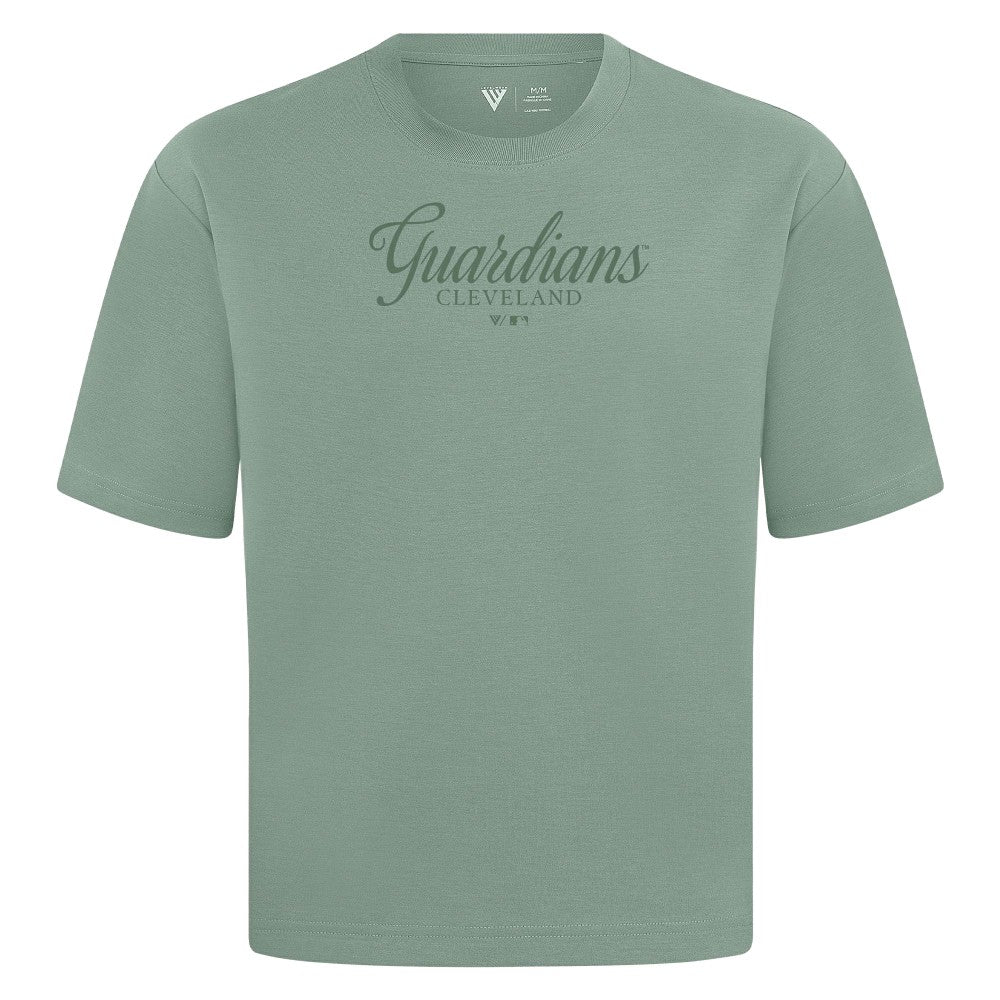 Cleveland Guardians Levelwear Ethereal Oversized Luxe Signature Knit T-Shirt Online