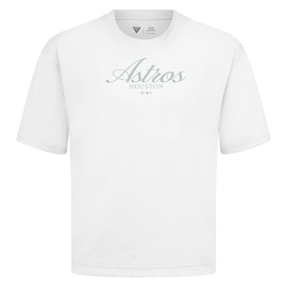 Houston Astros Levelwear Ethereal Oversized Luxe Signature Knit T-Shirt for sale