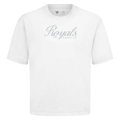 Kansas City Royals Levelwear Ethereal Oversized Luxe Signature Knit T-Shirt Sale