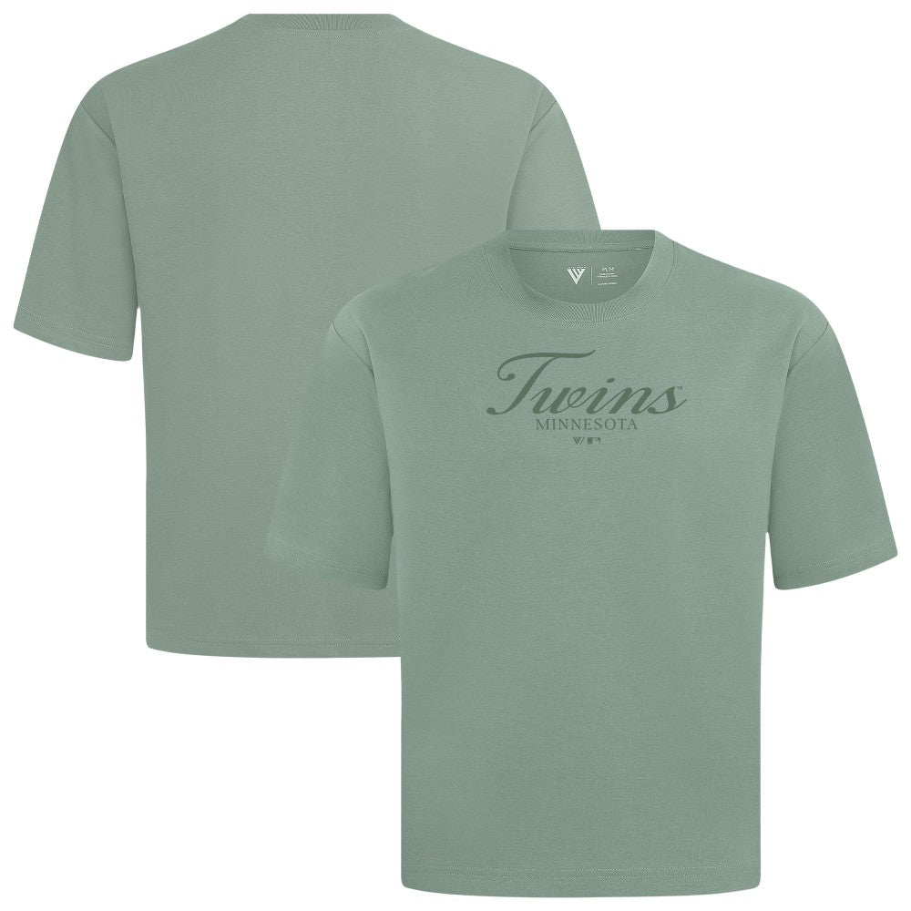 Minnesota Twins Levelwear Ethereal Oversized Luxe Signature Knit T-Shirt Discount