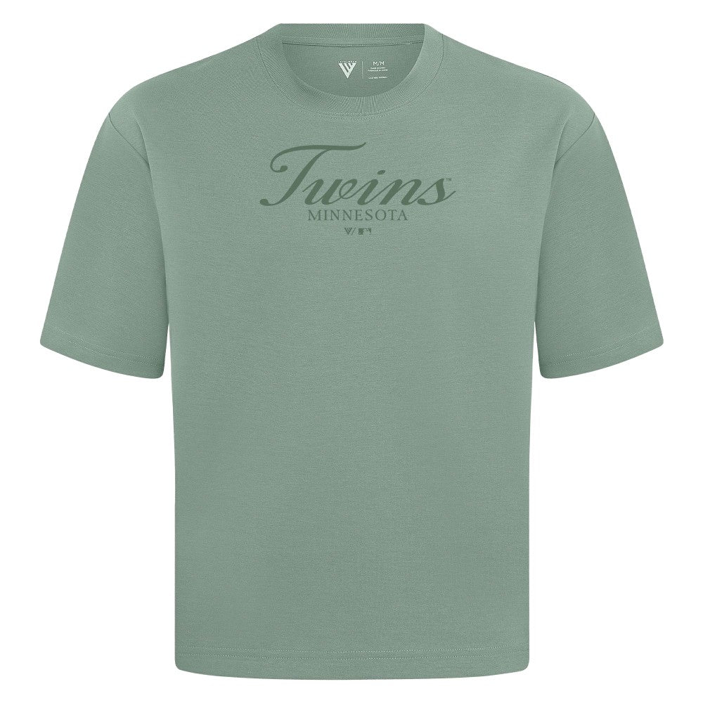 Minnesota Twins Levelwear Ethereal Oversized Luxe Signature Knit T-Shirt Discount