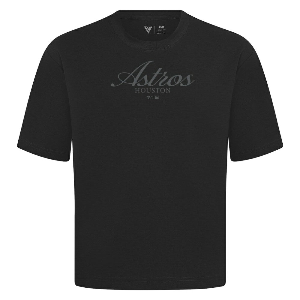 Houston Astros Levelwear Ethereal Oversized Luxe Signature Knit T-Shirt Outlet