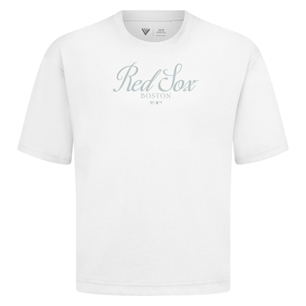 Boston Red Sox Levelwear Ethereal Oversized Luxe Signature Knit T-Shirt Online