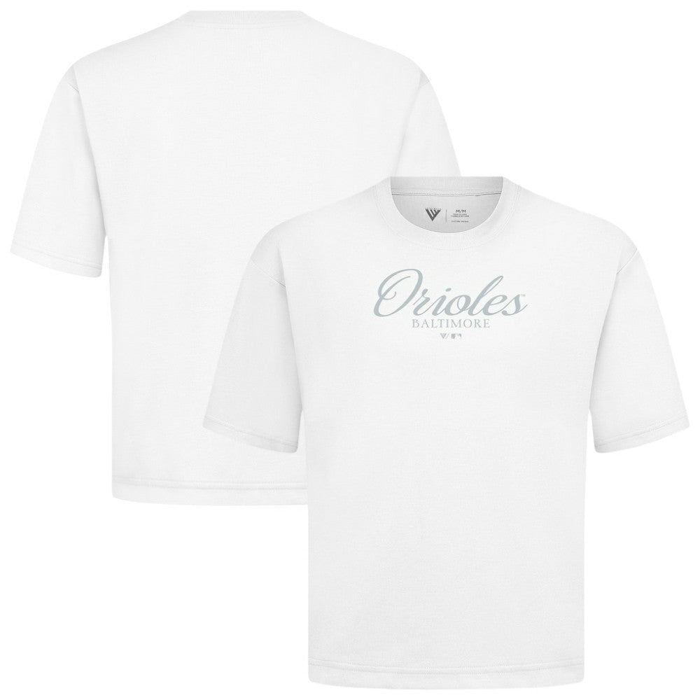 Baltimore Orioles Levelwear Ethereal Oversized Luxe Signature Knit T-Shirt Outlet