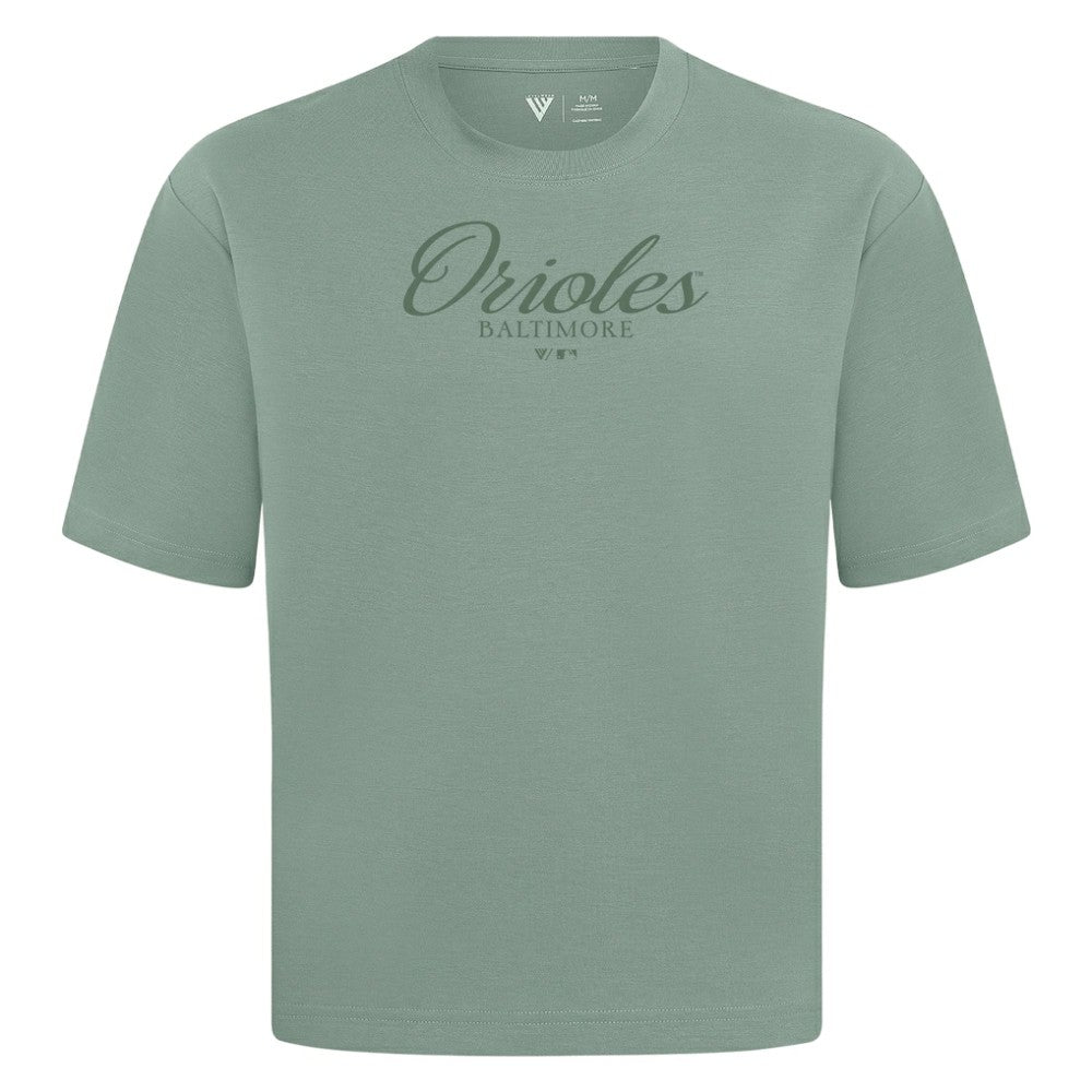 Baltimore Orioles Levelwear Ethereal Oversized Luxe Signature Knit T-Shirt Discount