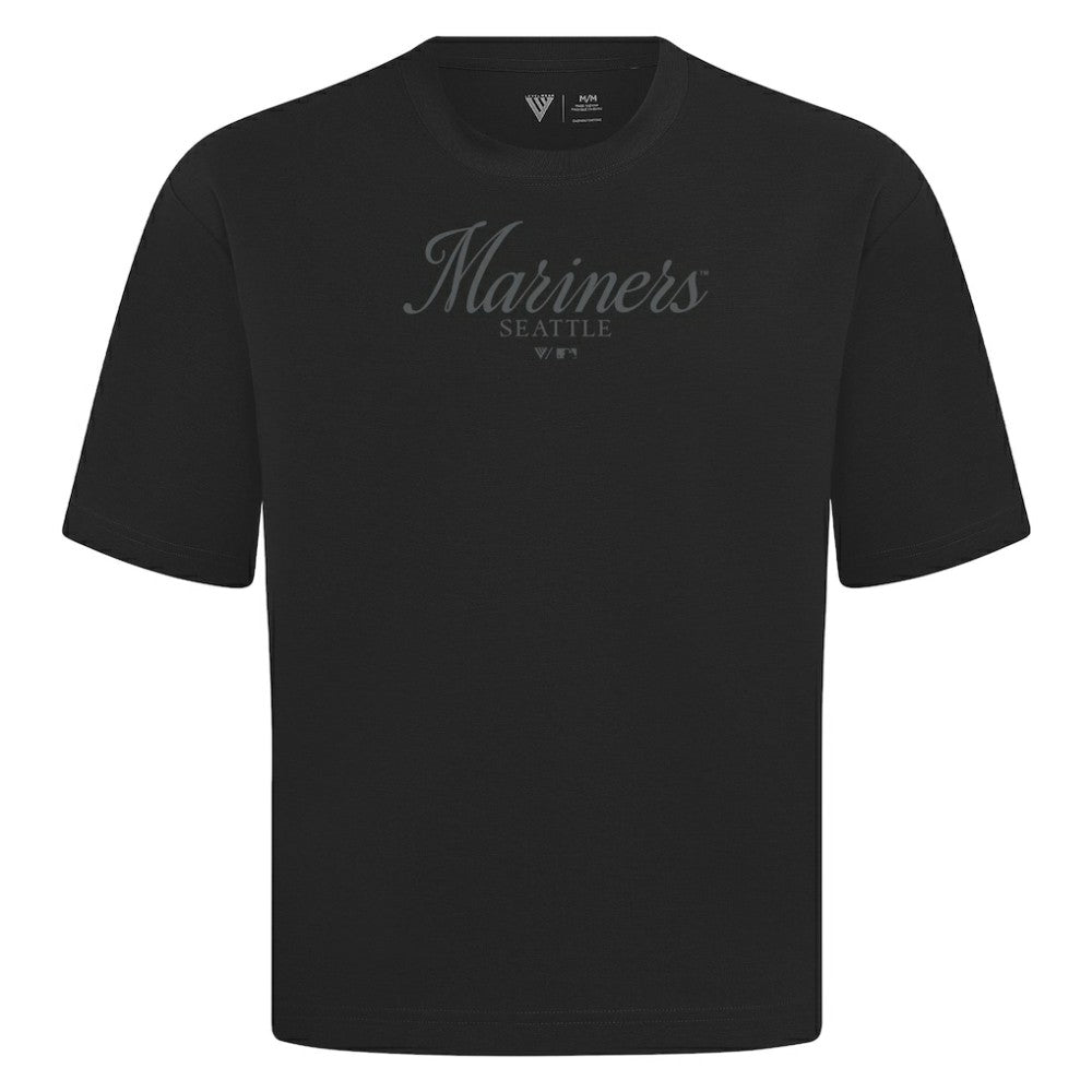 Seattle Mariners Levelwear Ethereal Oversized Luxe Signature Knit T-Shirt Outlet