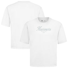 Seattle Mariners Levelwear Ethereal Oversized Luxe Signature Knit T-Shirt for sale