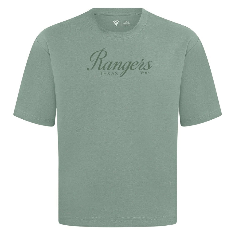 Texas Rangers Levelwear Ethereal Oversized Luxe Signature Knit T-Shirt Outlet