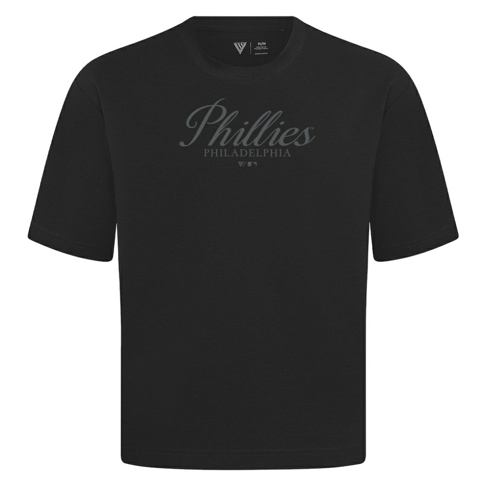 Philadelphia Phillies Levelwear Ethereal Oversized Luxe Signature Knit T-Shirt Near Me