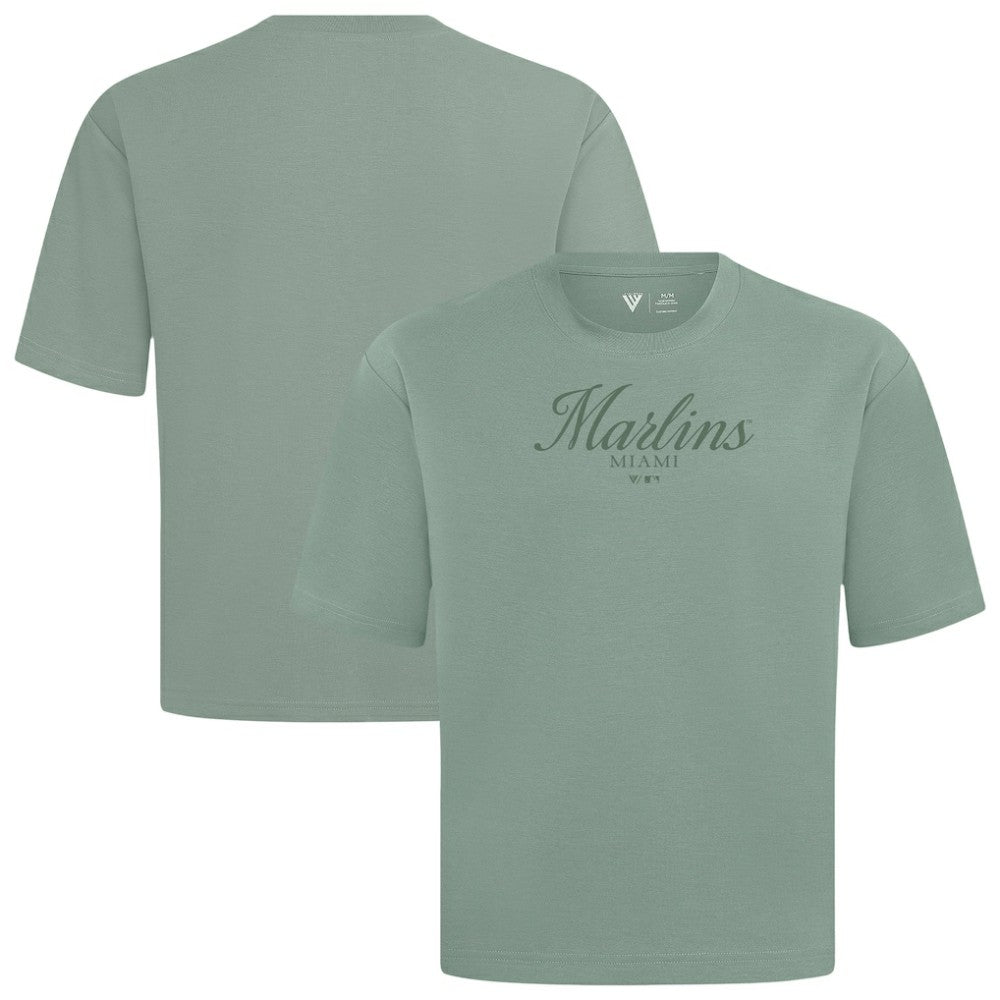 Miami Marlins Levelwear Ethereal Oversized Luxe Signature Knit T-Shirt Online