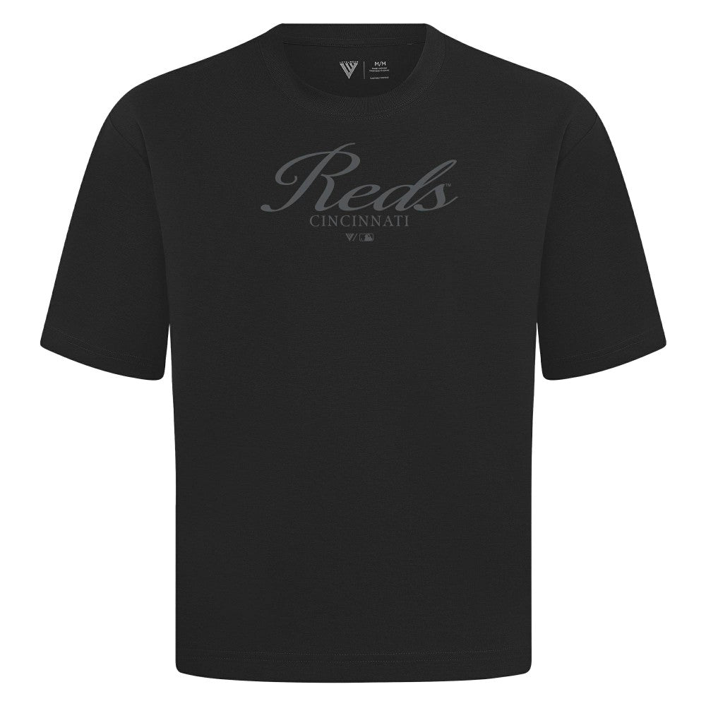 Cincinnati Reds Levelwear Ethereal Oversized Luxe Signature Knit T-Shirt Discount