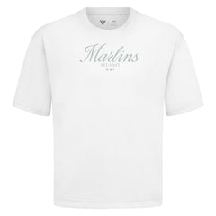 Miami Marlins Levelwear Ethereal Oversized Luxe Signature Knit T-Shirt Outlet