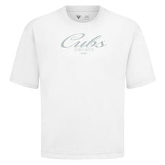Chicago Cubs Levelwear Ethereal Oversized Luxe Signature Knit T-Shirt for sale