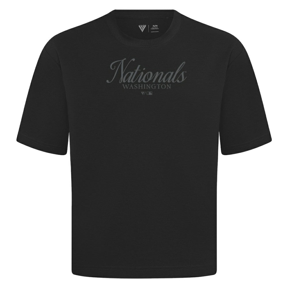 Washington Nationals Levelwear Ethereal Oversized Luxe Signature Knit T-Shirt Discount