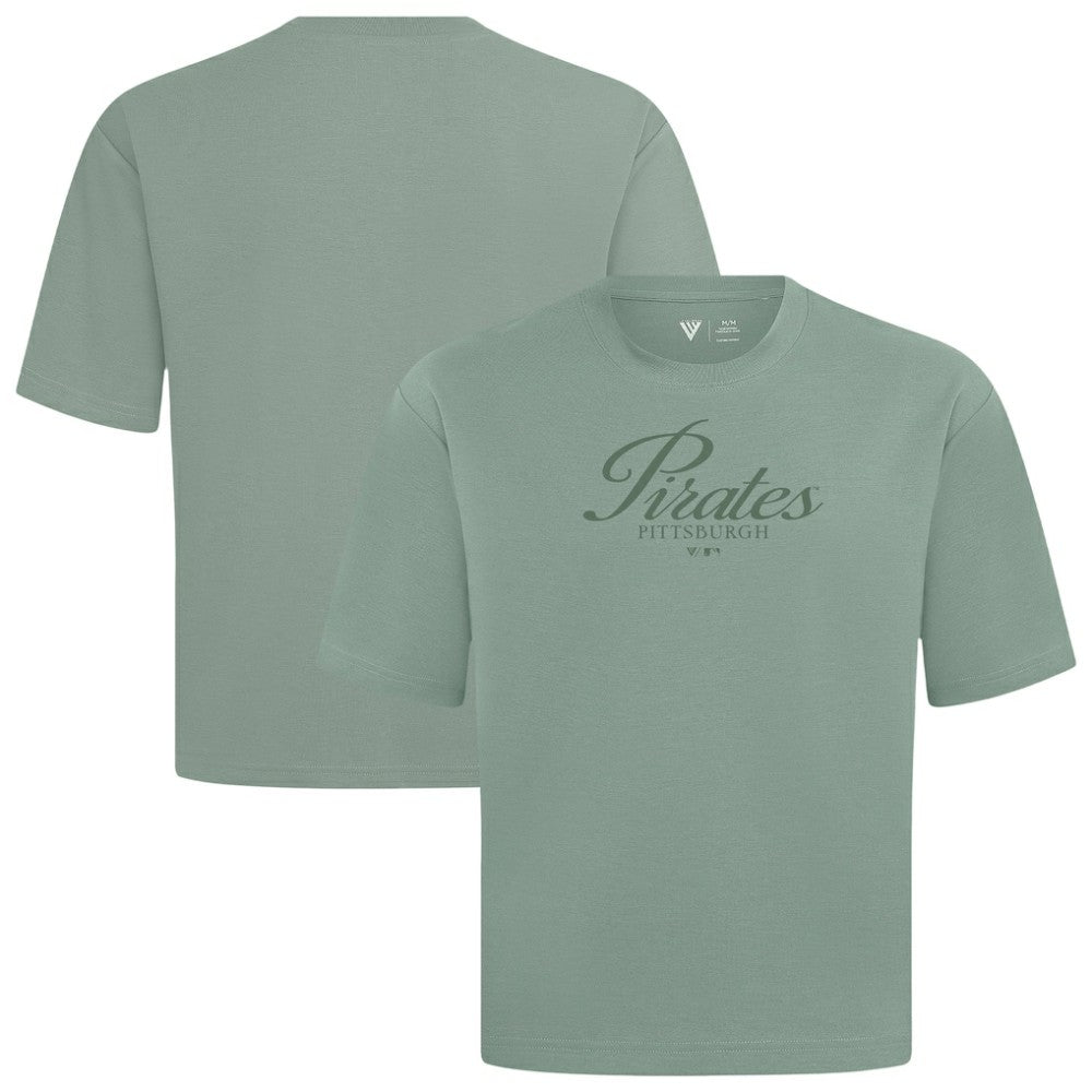 Pittsburgh Pirates Levelwear Ethereal Oversized Luxe Signature Knit T-Shirt Discount