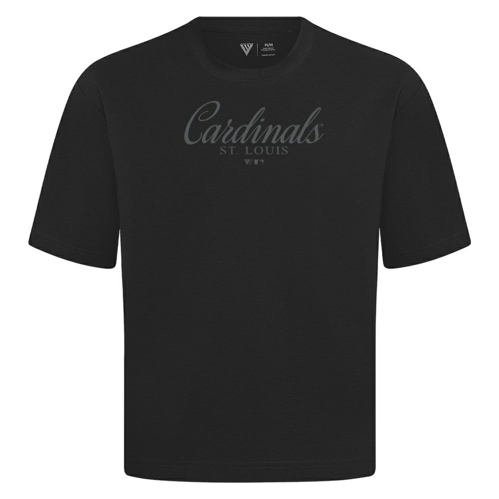 St. Louis Cardinals Levelwear Ethereal Oversized Luxe Signature Knit T-Shirt Online