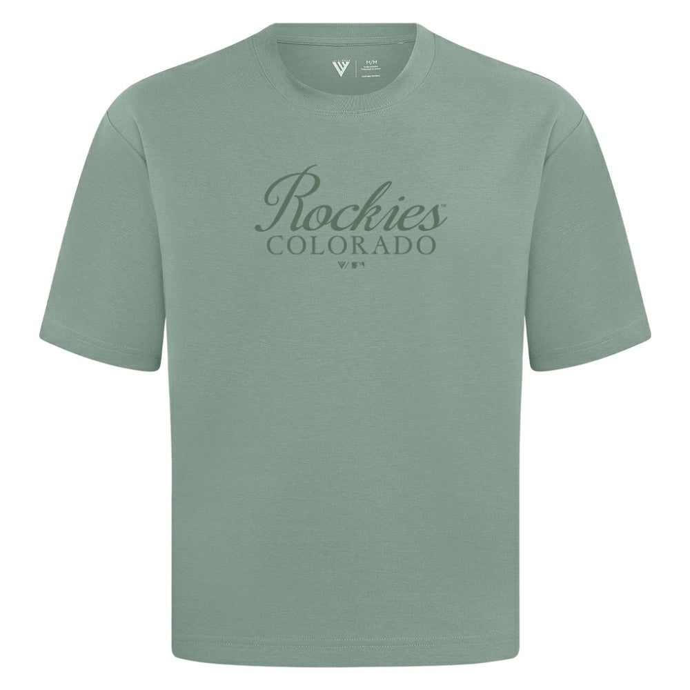 Colorado Rockies Levelwear Ethereal Oversized Luxe Signature Knit T-Shirt Online