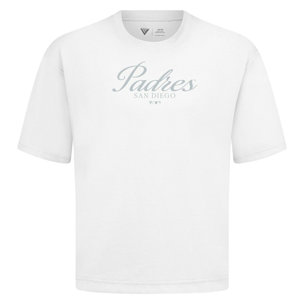 San Diego Padres Levelwear Ethereal Oversized Luxe Signature Knit T-Shirt Discount