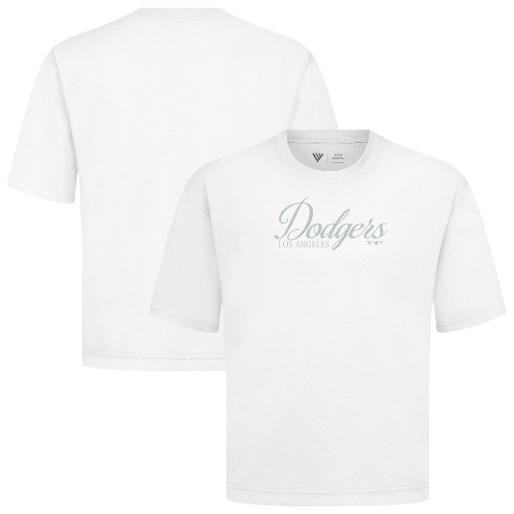 Los Angeles Dodgers Levelwear Ethereal Oversized Luxe Signature Knit T-Shirt Sale