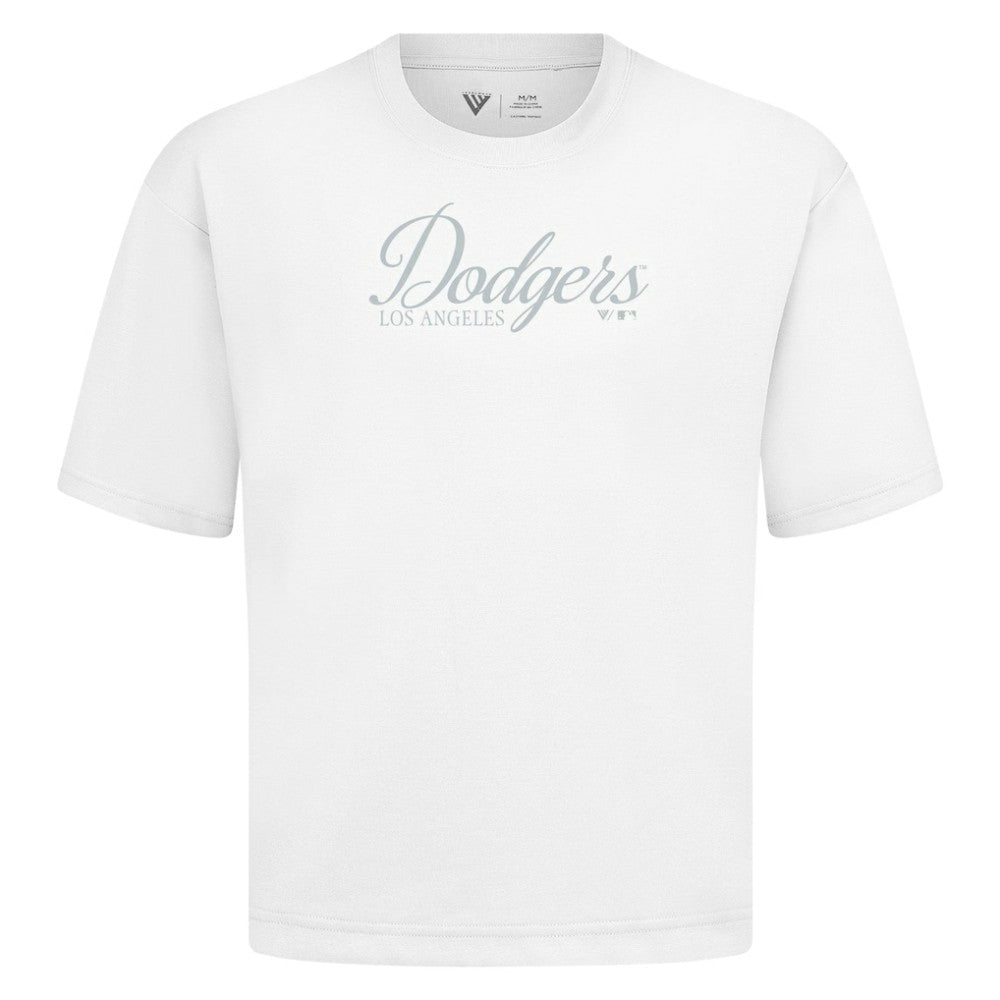Los Angeles Dodgers Levelwear Ethereal Oversized Luxe Signature Knit T-Shirt Sale