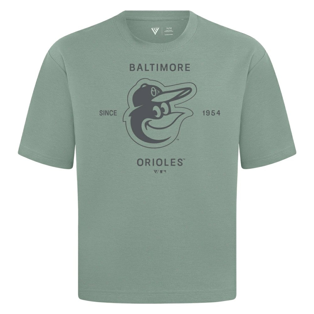 Baltimore Orioles Levelwear Crossway Oversized Luxe Signature Knit T-Shirt Near Me