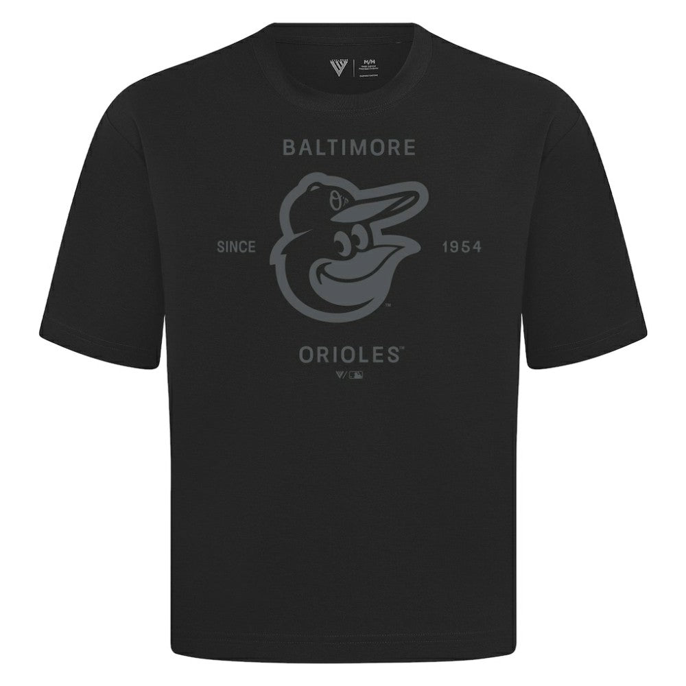Baltimore Orioles Levelwear Crossway Oversized Luxe Signature Knit T-Shirt Near Me